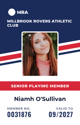 Club Stripe portrait front with fictional example details