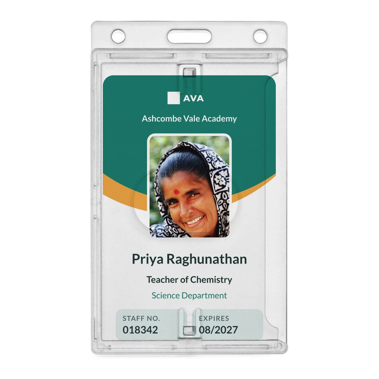 Clear card holder, photo 3