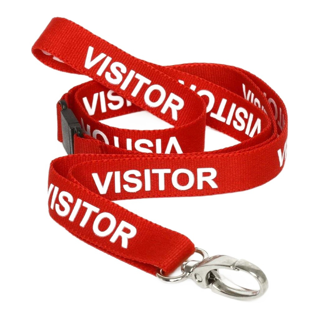 Visitor lanyard, metal clip, photo 3