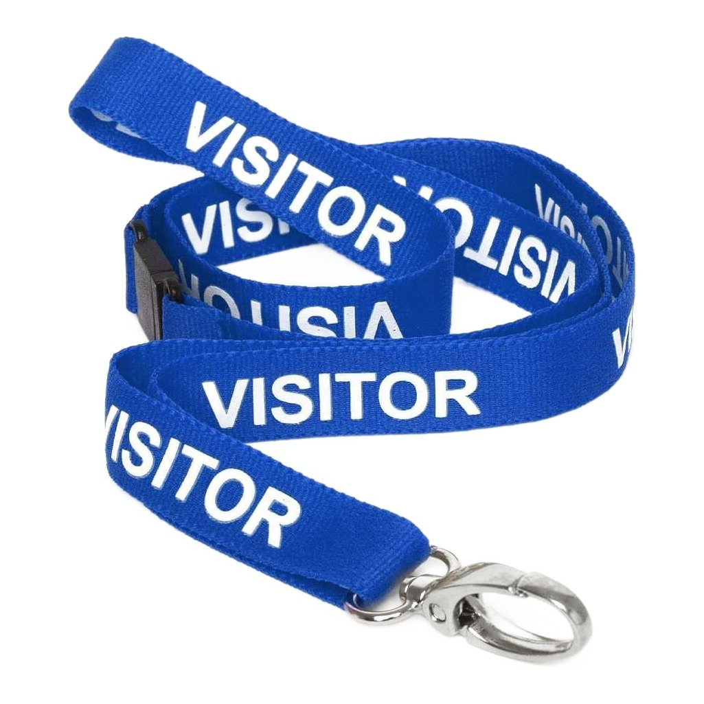 Visitor lanyard, metal clip, photo 4