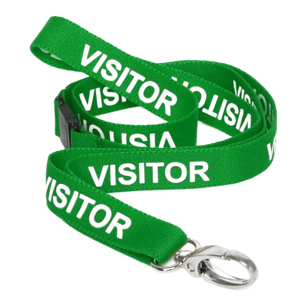 Visitor lanyard, metal clip, photo 5