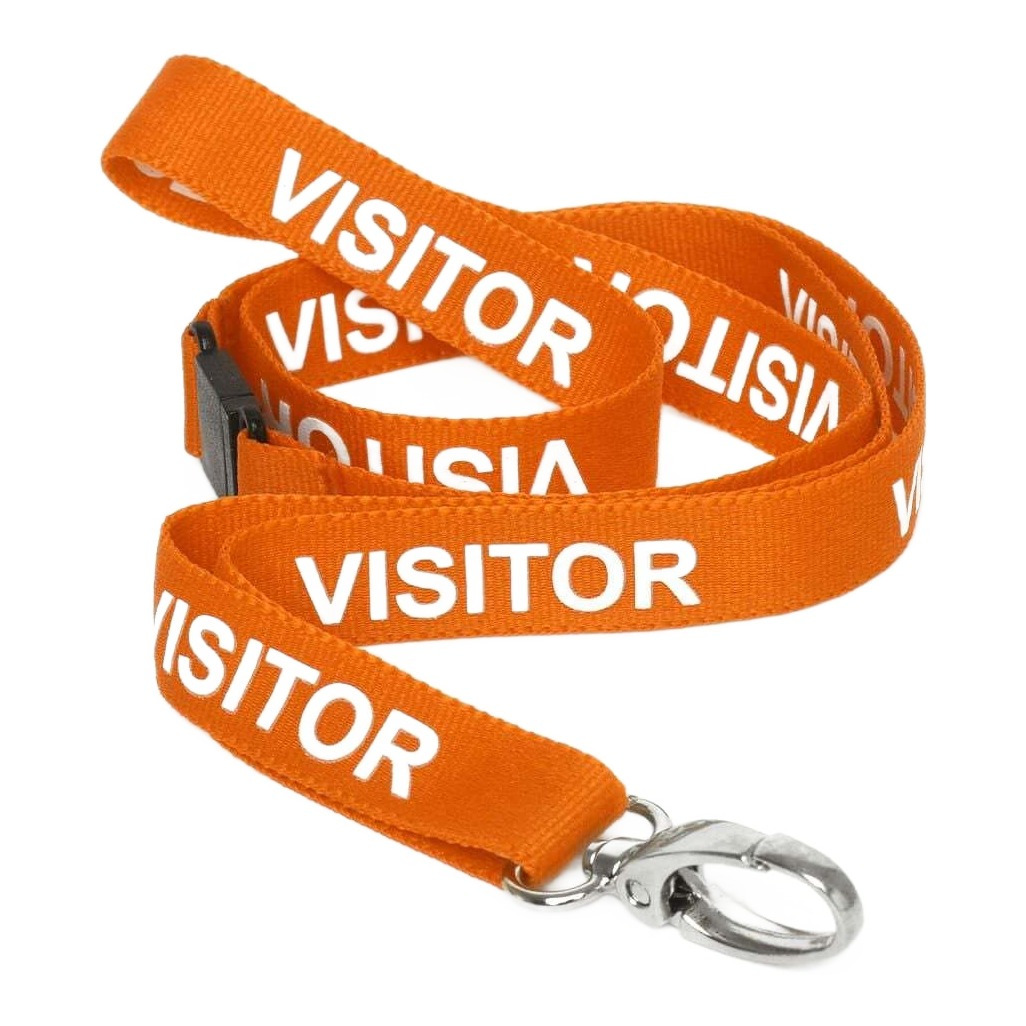 Visitor lanyard, metal clip, photo 6