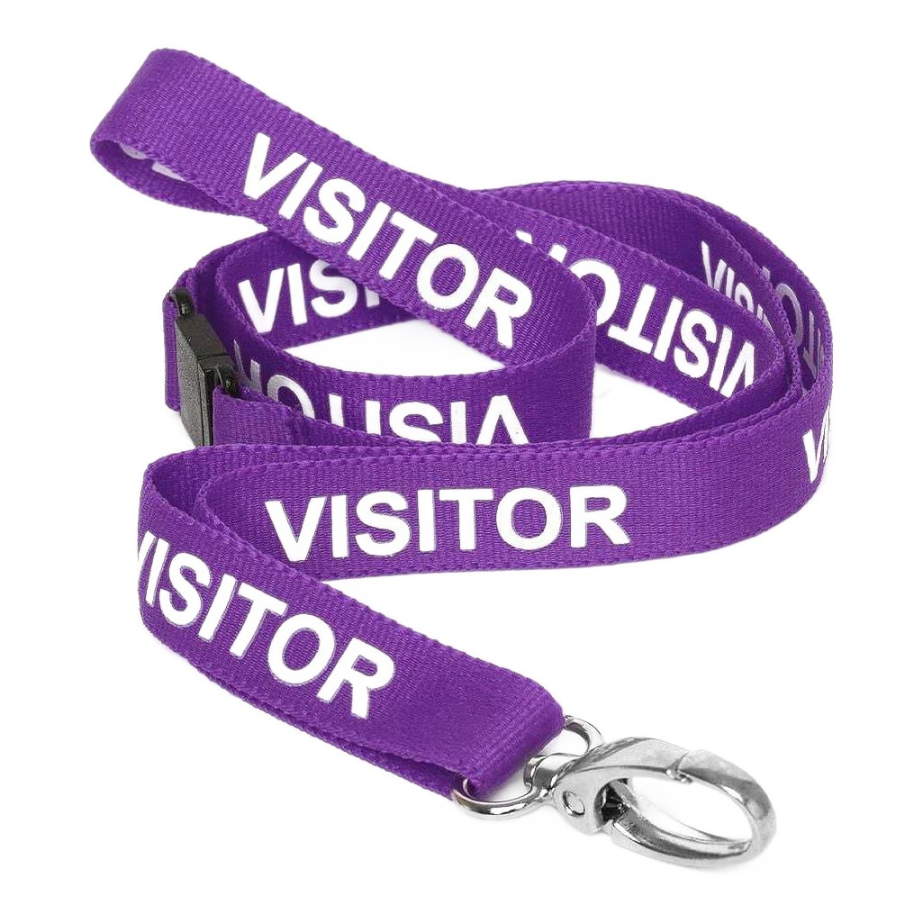 Visitor lanyard, metal clip, photo 7