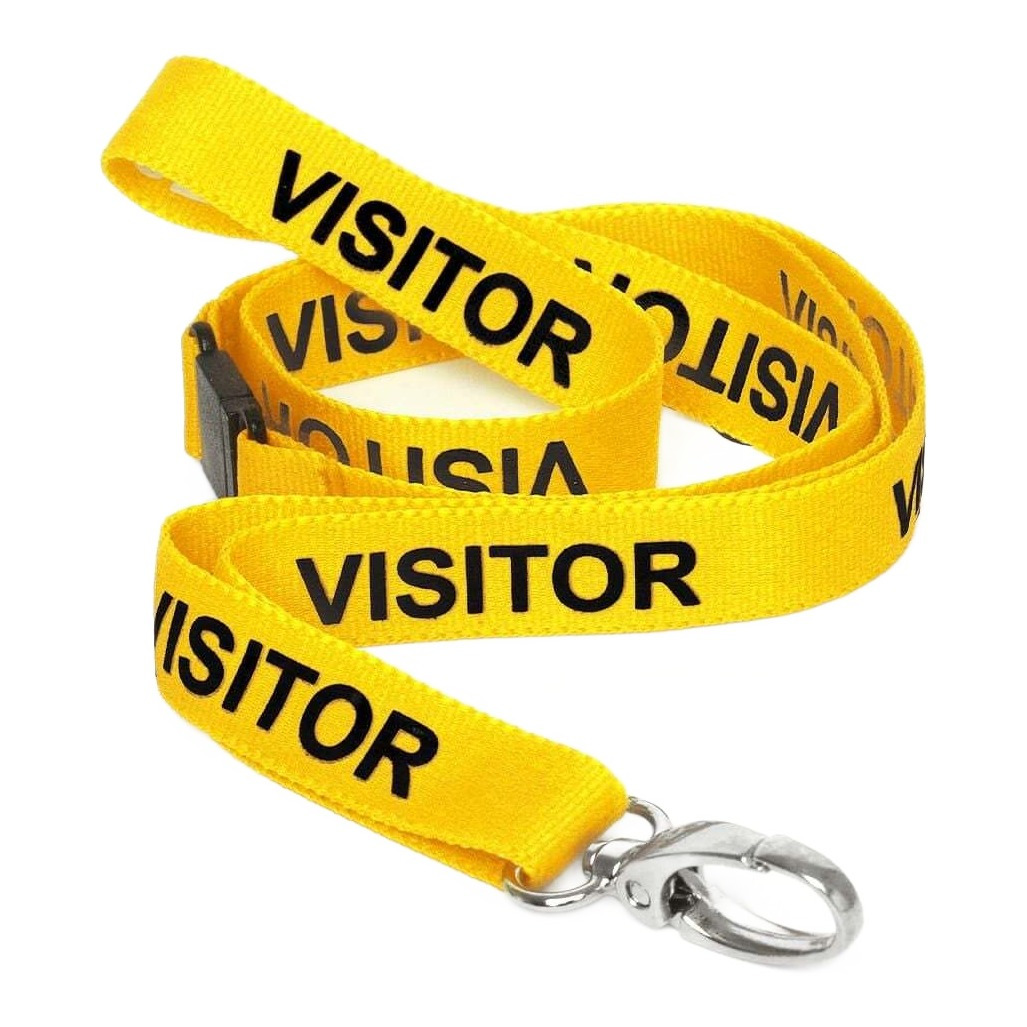 Visitor lanyard, metal clip, photo 8