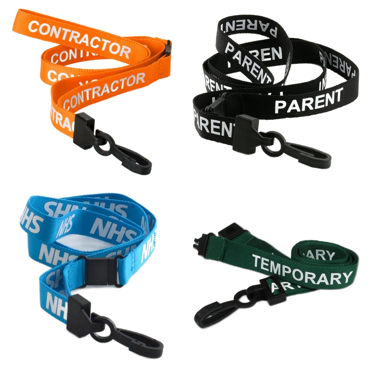 Printed lanyard: Contractor, Parent and more